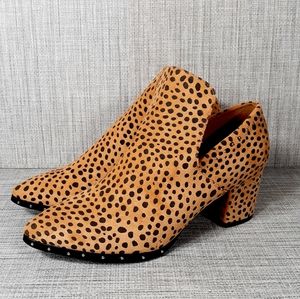 Jolimall Cheetah Print Slip On Booties 9